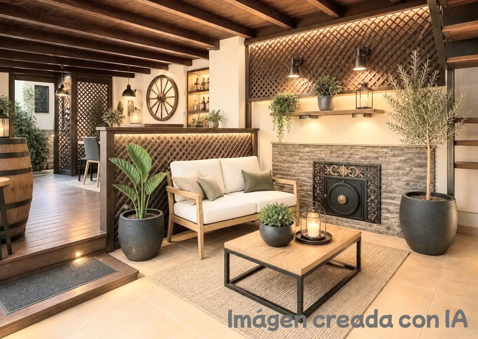 Terraza de Casa adosada en venta en Teror con Parquet, Terraza y Amueblado