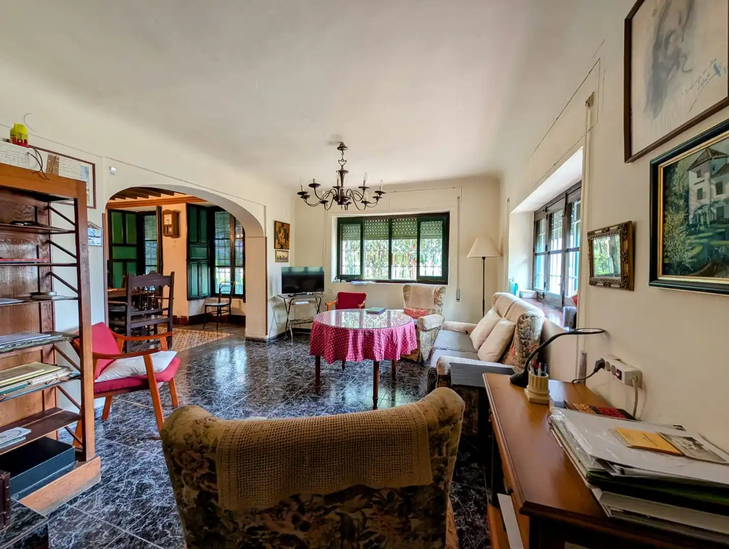 Sala d'estar de Casa o xalet en venda en Loja amb Aire condicionat, Calefacció i Jardí privat