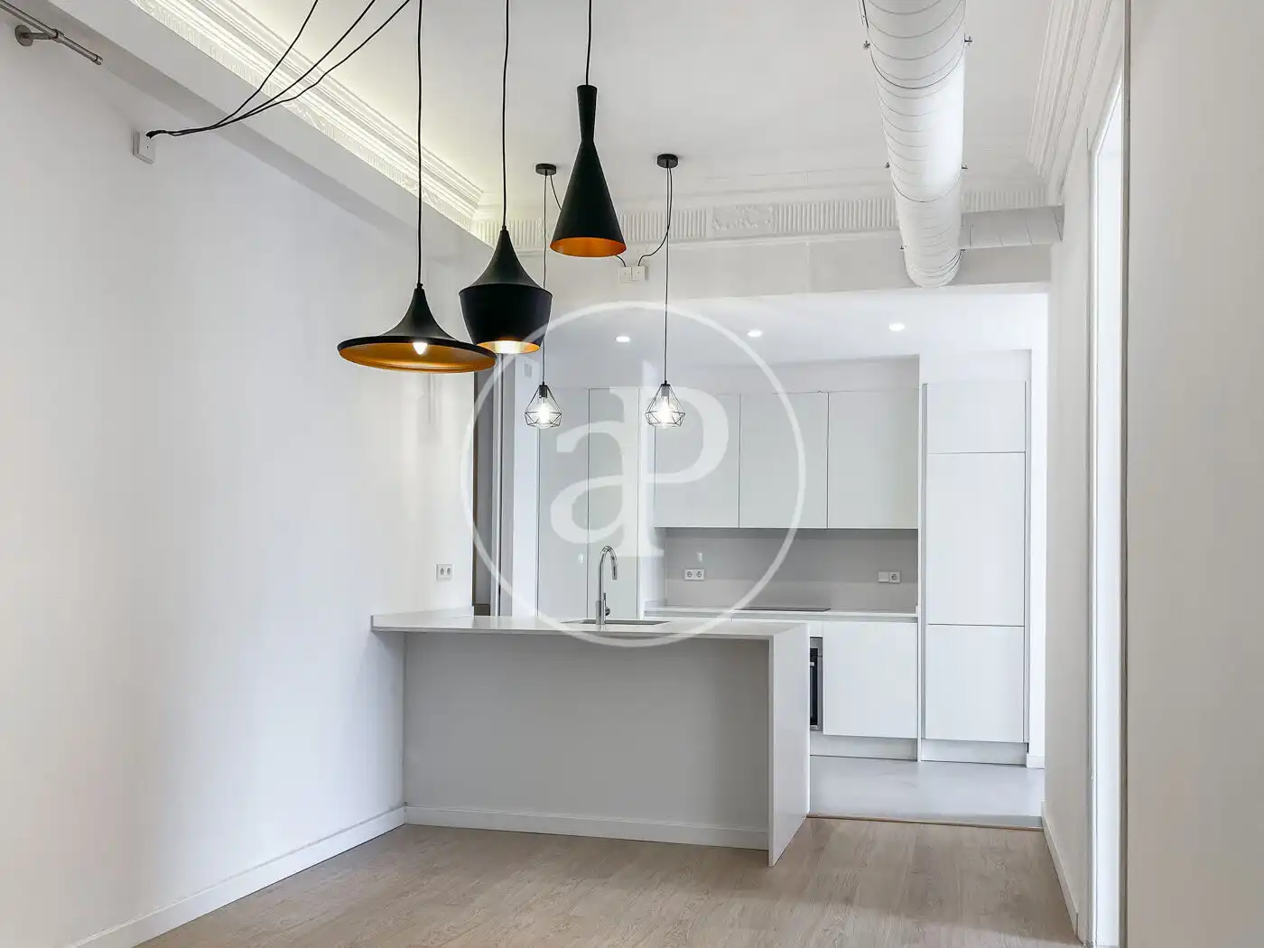 Kitchen of Flat for rent in Barcelona  with Air Conditioner, Heating and Balcony