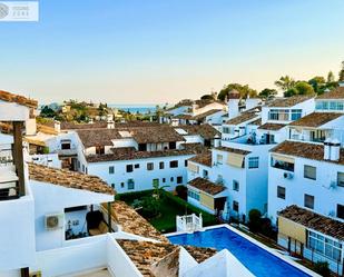 Exterior view of Single-family semi-detached for sale in Benalmádena  with Air Conditioner, Private garden and Terrace
