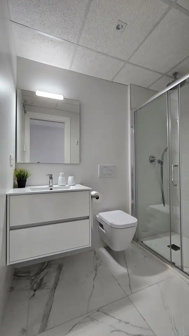 Bathroom of Apartments for sale in Orihuela  with Air Conditioner, Private garden and Furnished