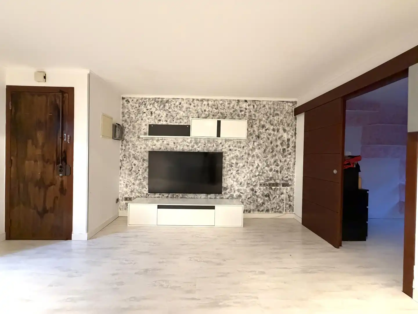 Sala de estar de Piso en venta en Badalona con Aire acondicionado, Parquet y Horno