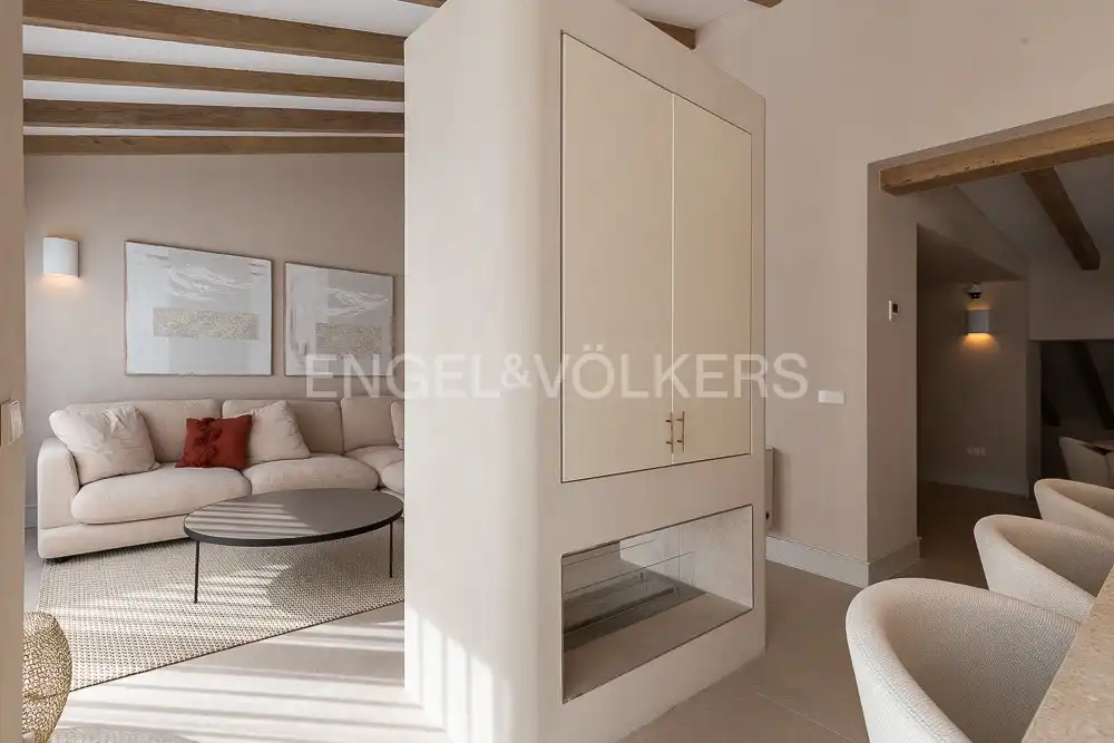 Sala de estar de Ático de alquiler en Valencia con Aire acondicionado, Calefacción y Terraza