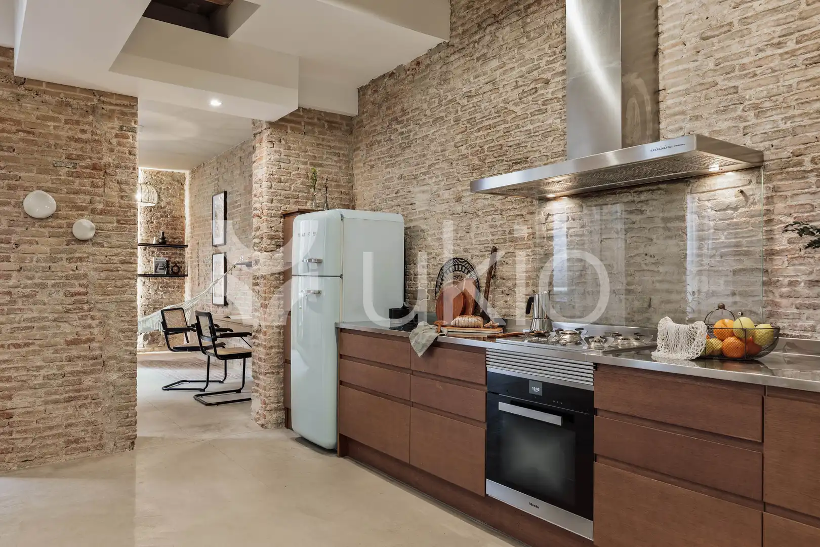 Kitchen of Apartments for rent in Barcelona  with Air Conditioner, Heating and Terrace