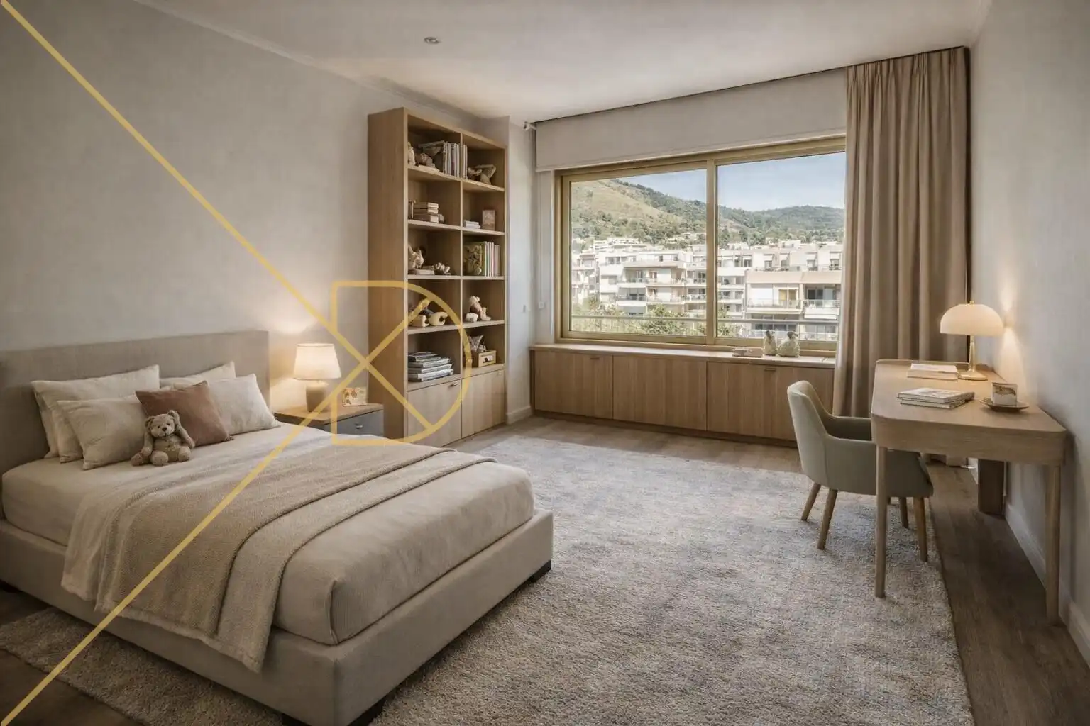Schlafzimmer von Wohnung zum Verkauf in Barcelona mit Parkett