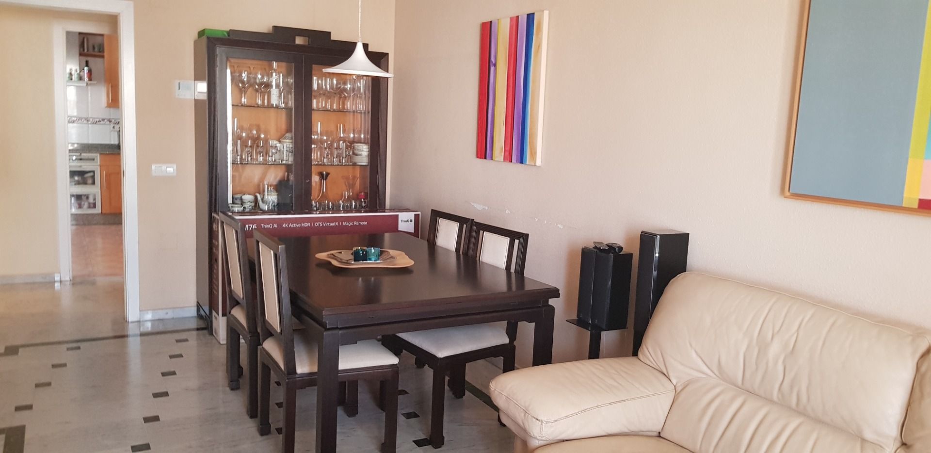 Menjador de Pis de lloguer en Málaga Capital amb Aire condicionat, Jardí privat i Terrassa