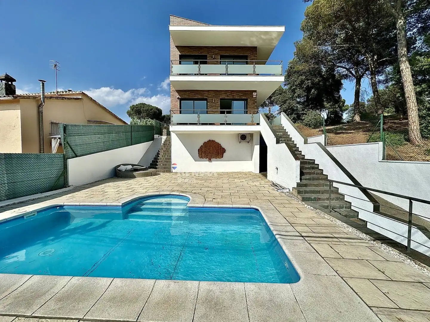 Piscina de Casa o xalet en venda en Santa Maria de Palautordera amb Aire condicionat, Calefacció i Terrassa