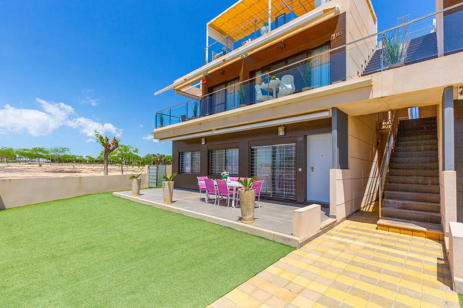 Terraza de Apartamento en venta en Pilar de la Horadada con Amueblado
