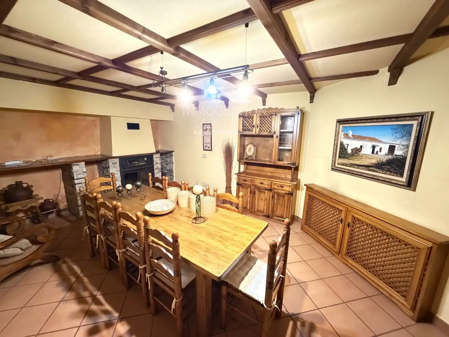 Dining room of Detached homes for sale in Albacete  with Air Conditioner, Heating and Parquet flooring