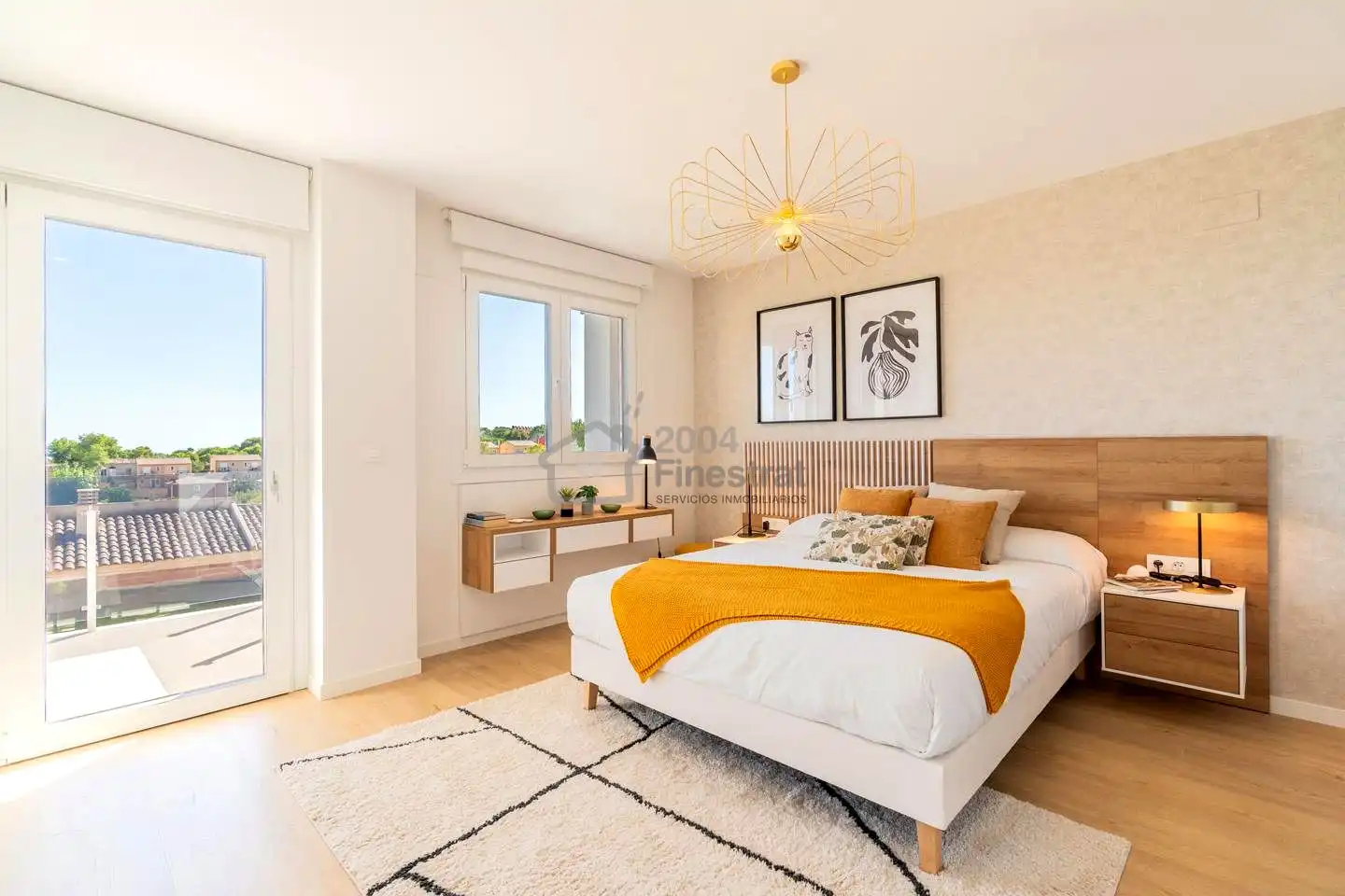 Habitación de Casa adosada en venta en La Nucia con Aire acondicionado, Jardín privado y Terraza