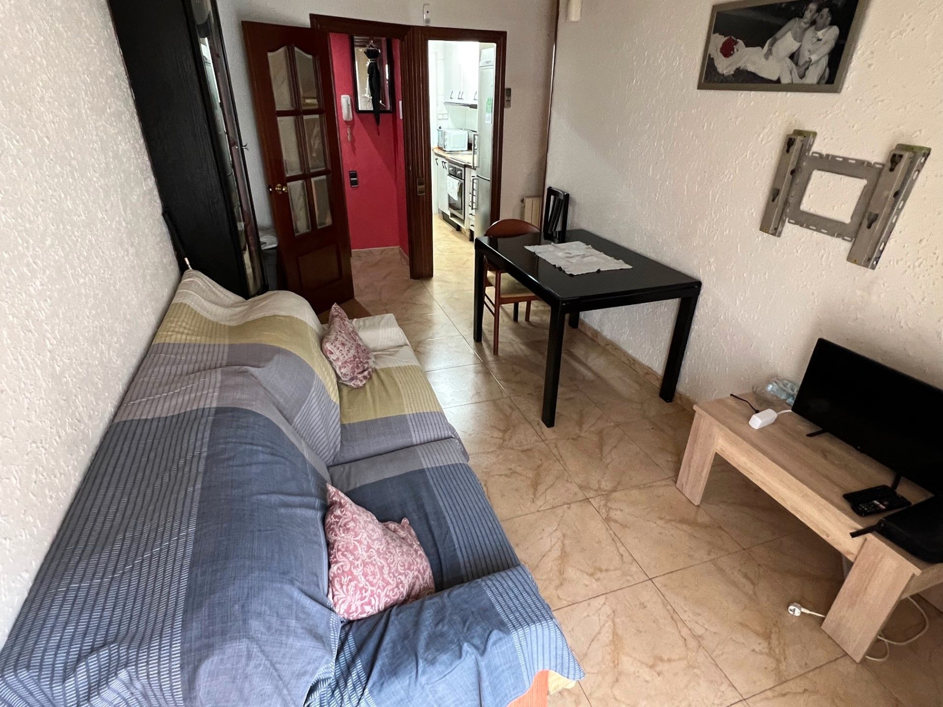 Bedroom of Flat for sale in Badalona  with Air Conditioner