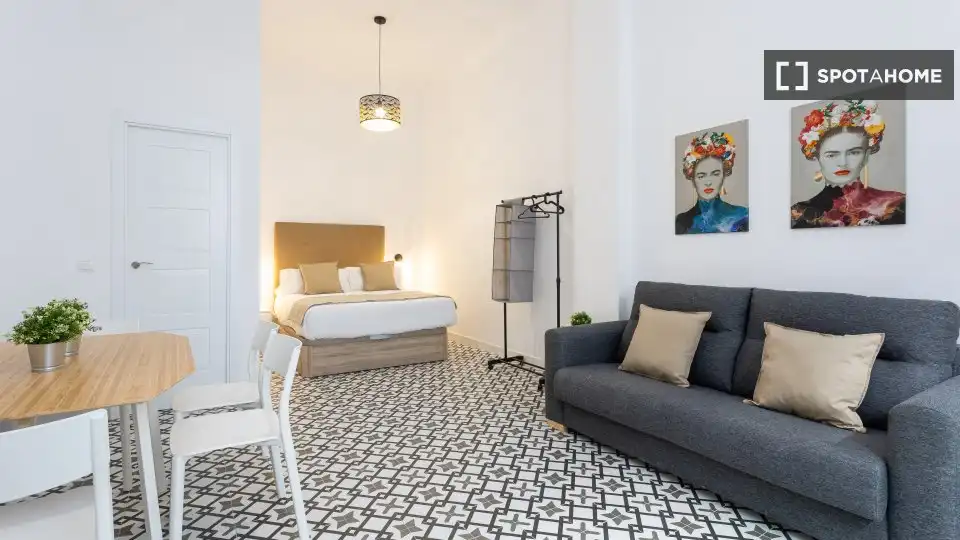 Bedroom of Study for share in Málaga  with Air Conditioner, Terrace and Furnished