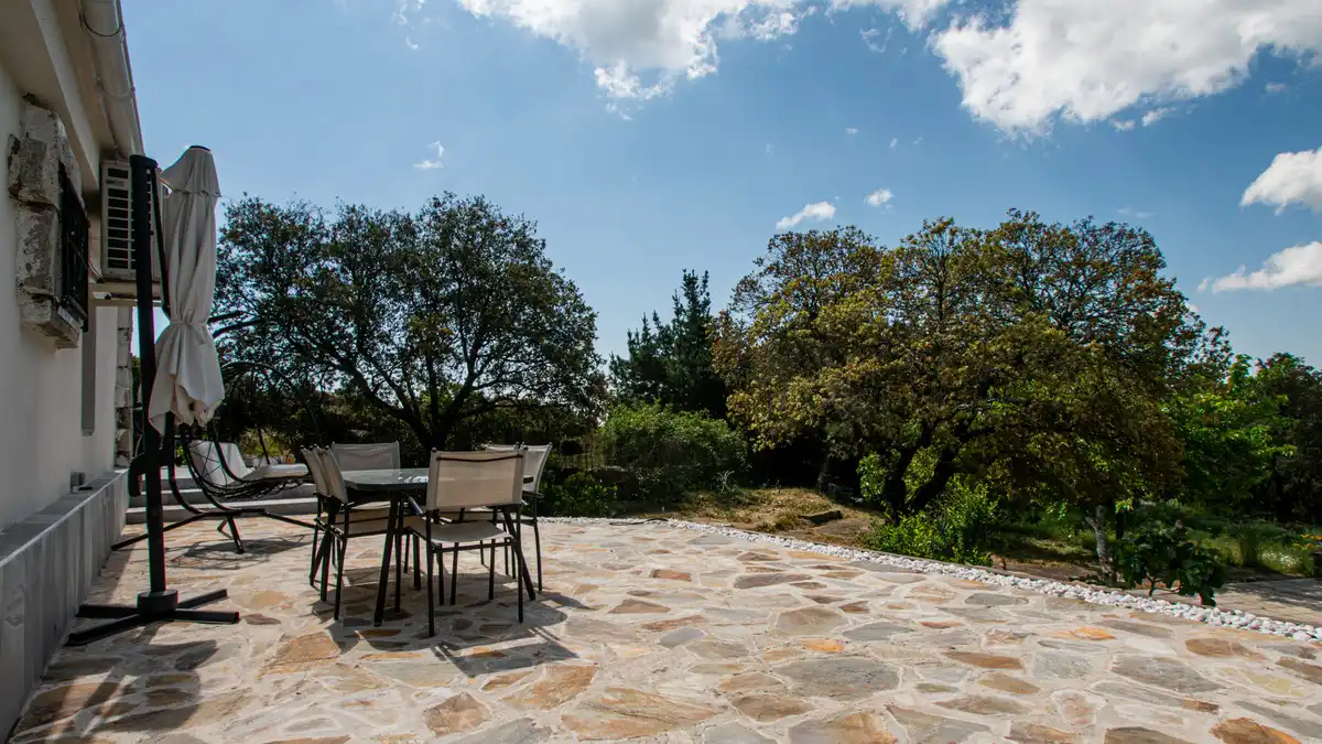Terrassa de Casa o xalet en venda en Fresnedillas de la Oliva amb Aire condicionat, Calefacció i Jardí privat