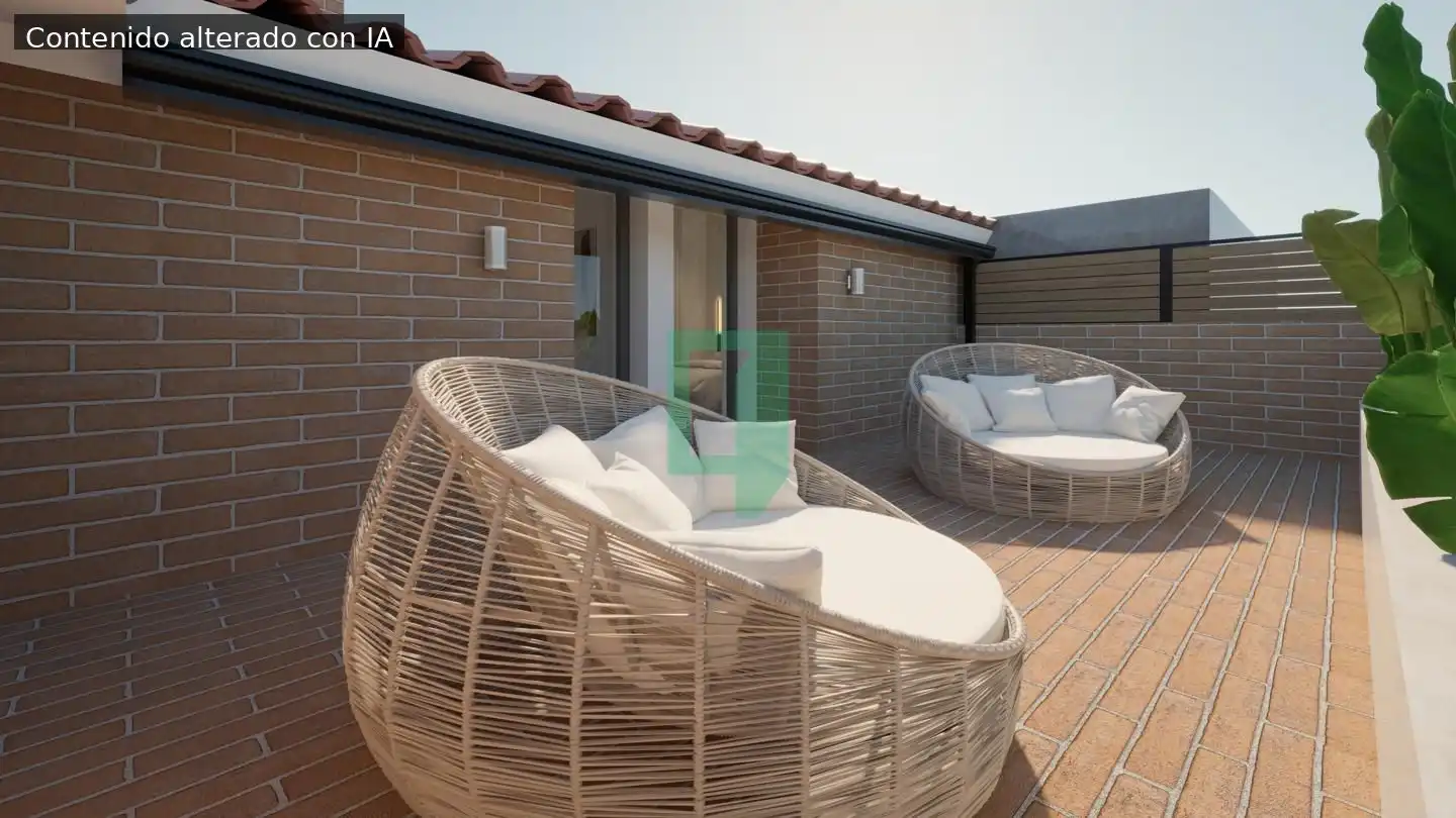 Terrasse von Erdgeschoss zum Verkauf in Badalona mit Klimaanlage und Terrasse