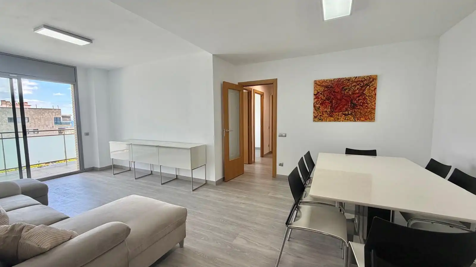 Sala de estar de Piso en venta en Badalona con Aire acondicionado, Calefacción y Terraza