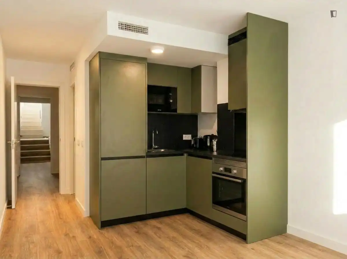 Kitchen of Study for rent in Madrid  with Air Conditioner, Heating and Furnished