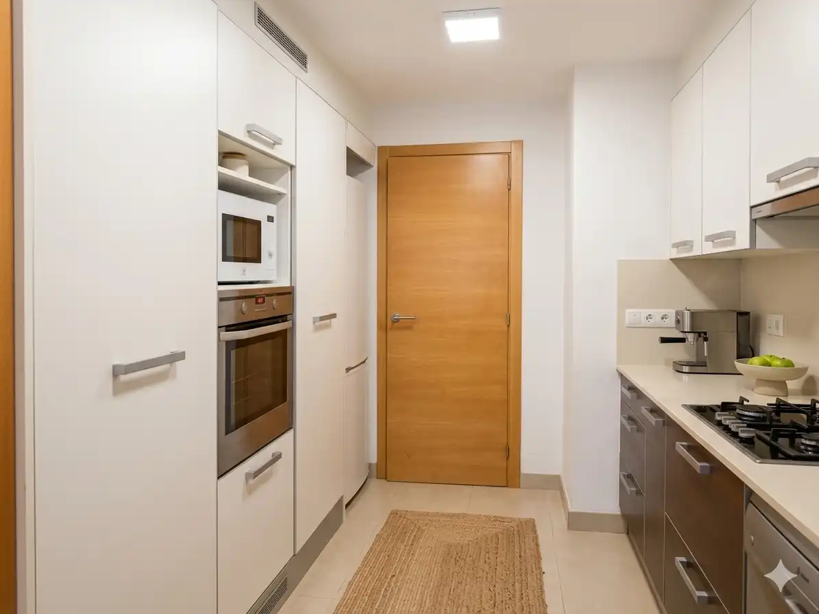 Küche von Wohnung zum Verkauf in Sant Cugat del Vallès mit Klimaanlage, Heizung und Abstellraum