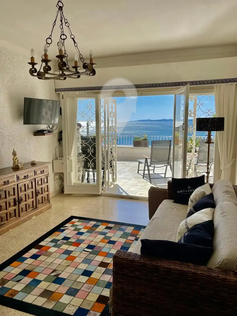 Sala de estar de Piso en venta en Roses con Aire acondicionado, Trastero y Amueblado