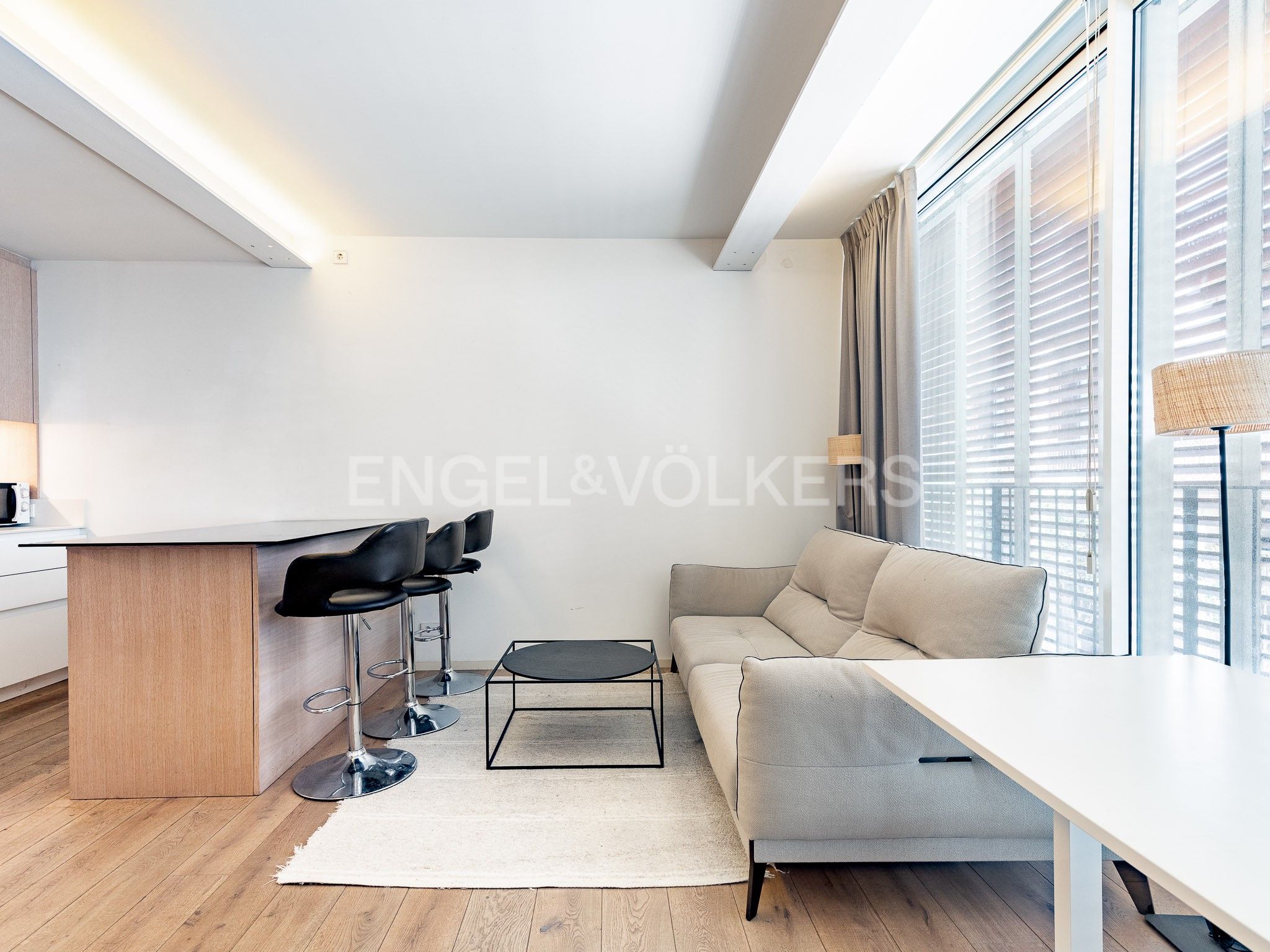 Living room of Apartment to rent in  Barcelona Capital  with Air Conditioner, Heating and Parquet flooring