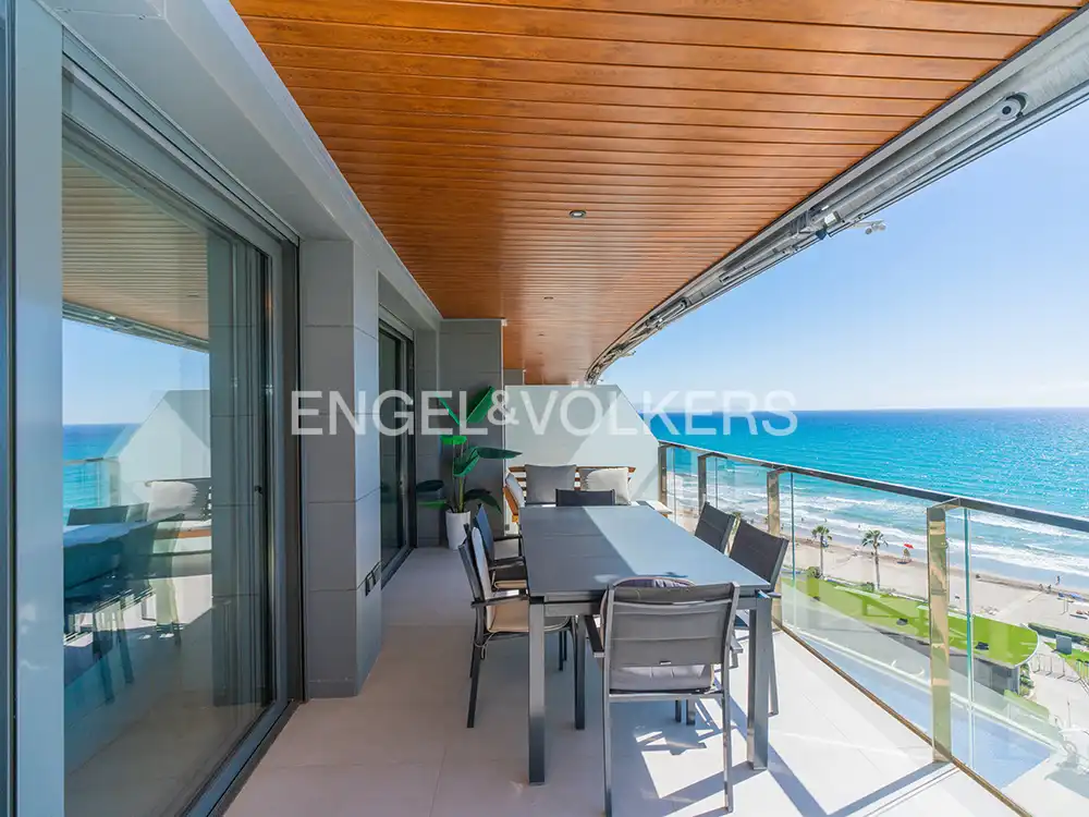 Terrace of Flat for rent in Alicante / Alacant  with Air Conditioner, Terrace and Furnished