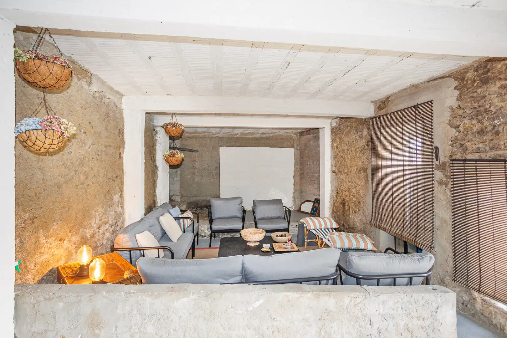 Terraza de Finca rústica en venta en A Laracha   con Amueblado