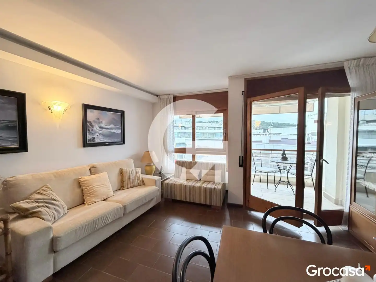 Sala d'estar de Apartament en venda en Tossa de Mar amb Aire condicionat, Terrassa i Forn