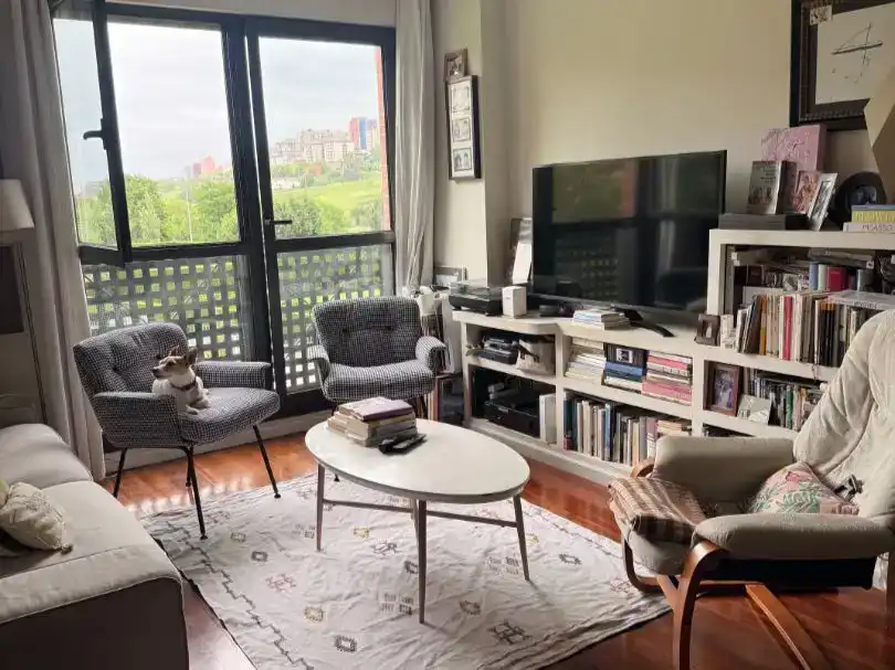Sala de estar de Piso en venta en Santander con Balcón