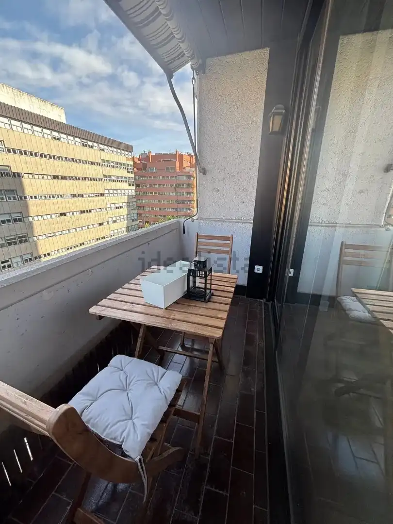 Balcony of Flat for rent in Madrid  with Air Conditioner, Heating and Storage room