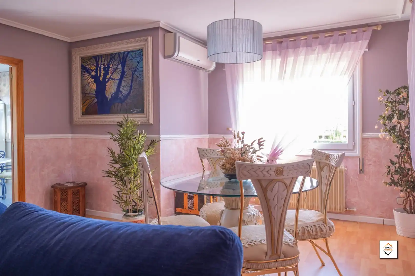 Dining room of Houses for sale in Zaragoza  with Air Conditioner, Heating and Private garden