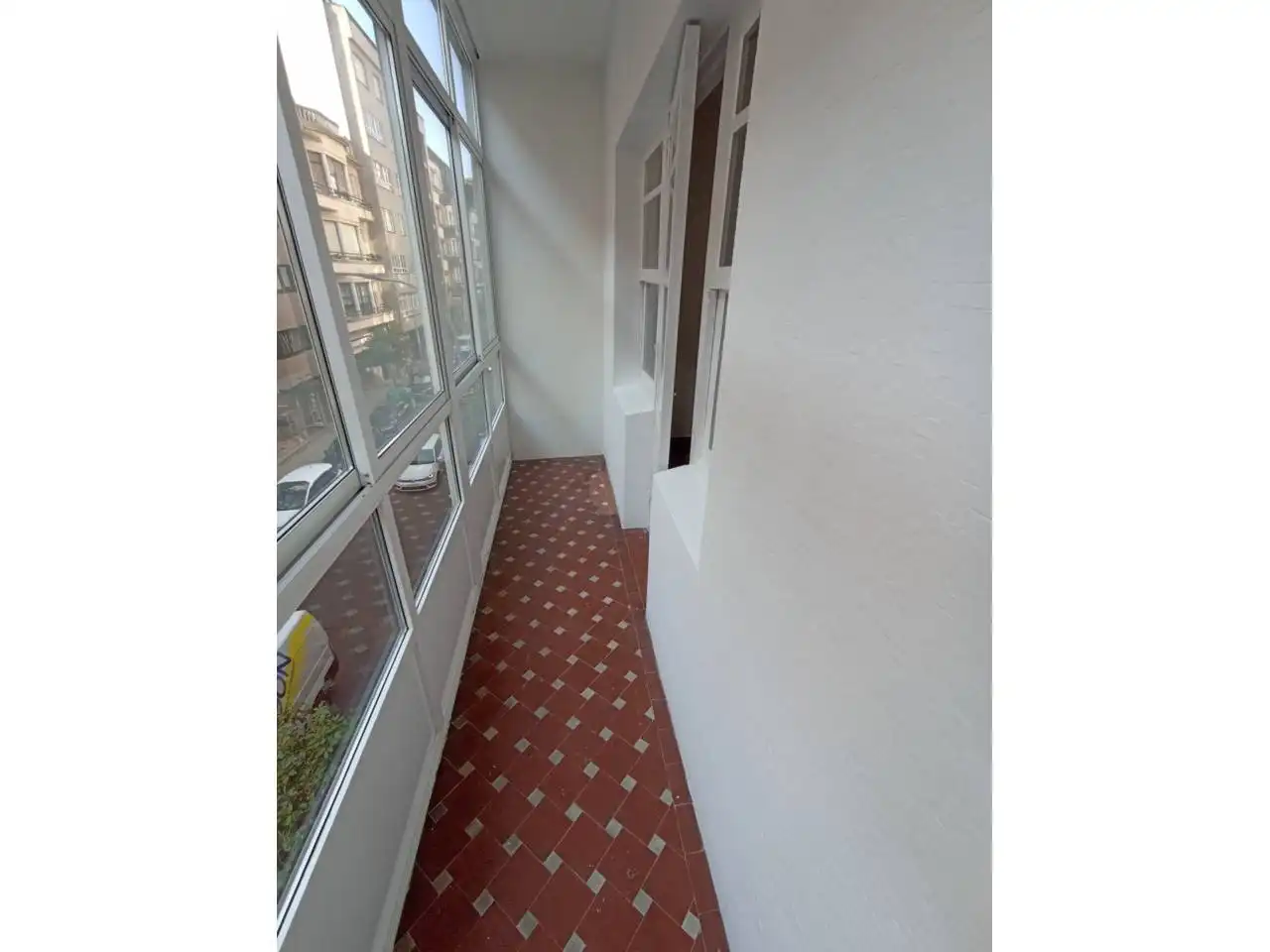 Balcony of Flat for rent in Santiago de Compostela   with Parquet flooring, Terrace and Alarm