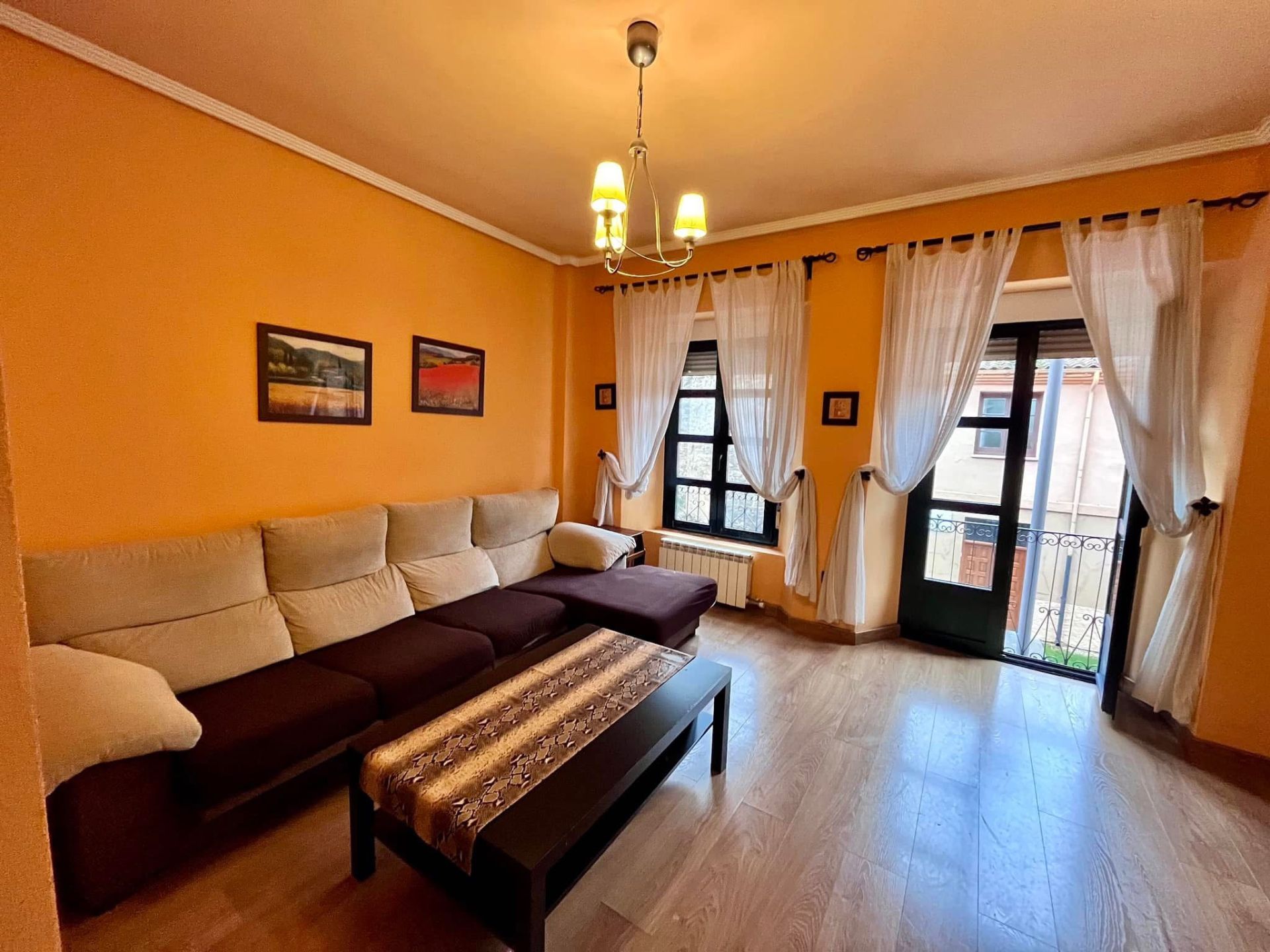 Living room of Apartment to rent in León Capital   with Heating, Parquet flooring and Terrace