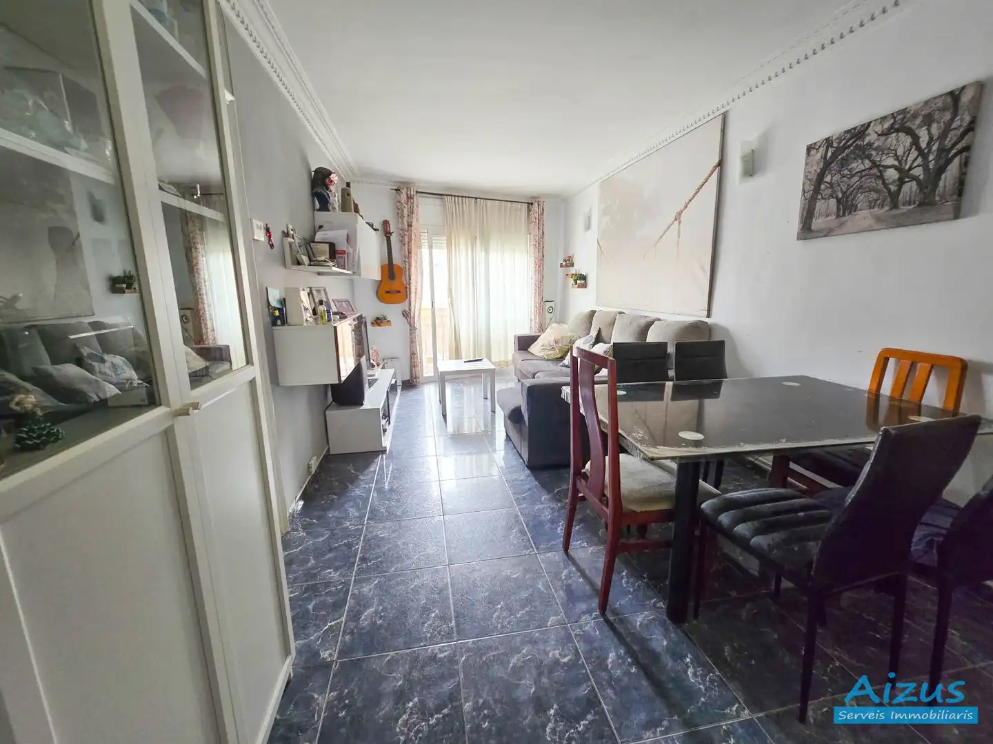 Wohnzimmer von Wohnung zum Verkauf in Ripollet mit Heizung und Ofen