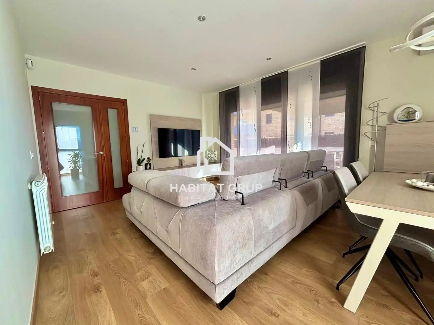Living room of Flat for sale in Riudellots de la Selva  with Air Conditioner, Heating and Private garden