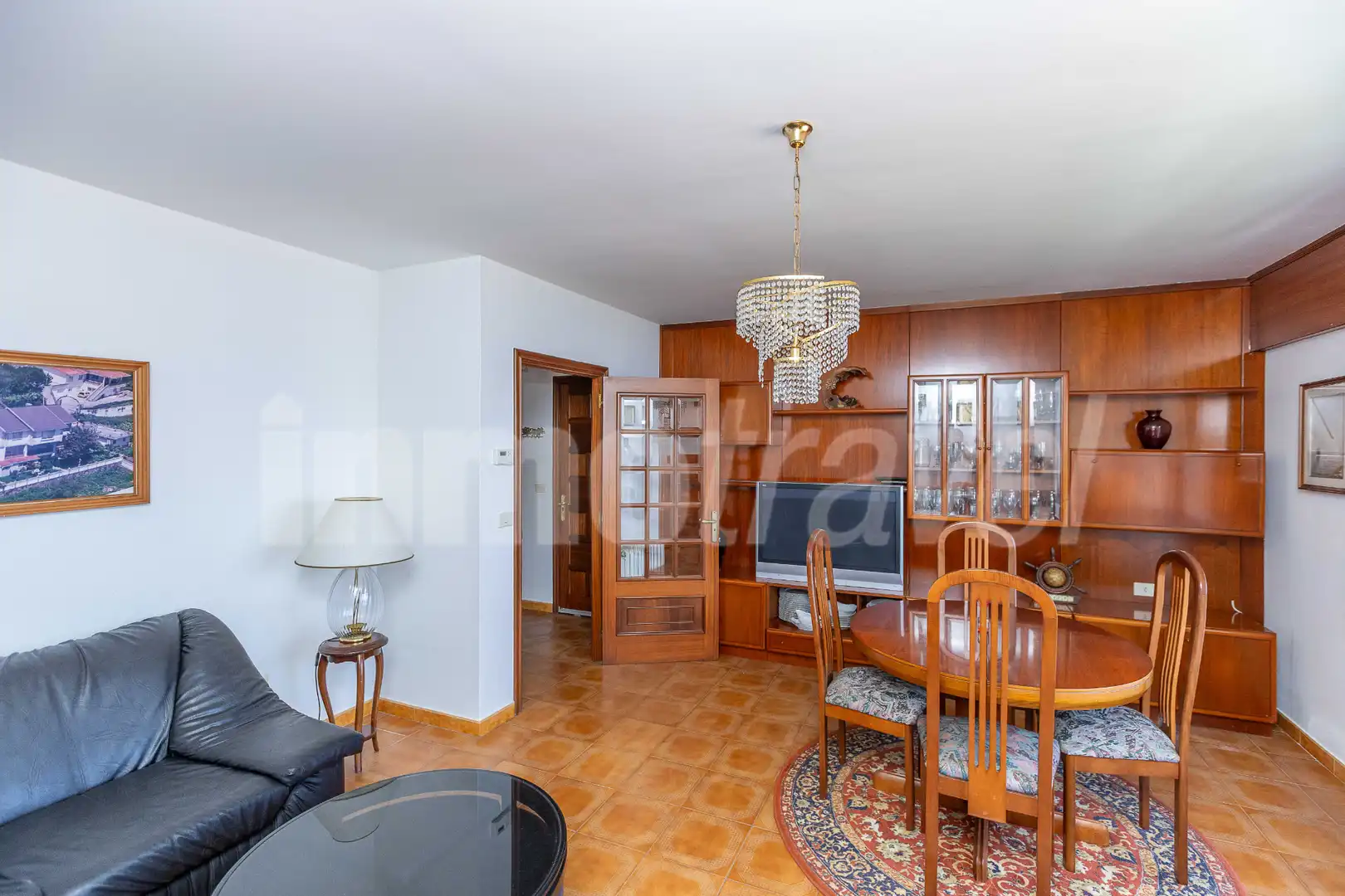 Sala de estar de Casa o chalet en venta en Sanxenxo con Calefacción, Jardín privado y Terraza