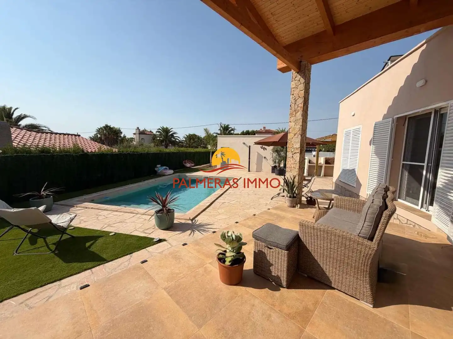 Terrasse von Haus oder Chalet zum Verkauf in L'Ametlla de Mar  mit Schwimmbad