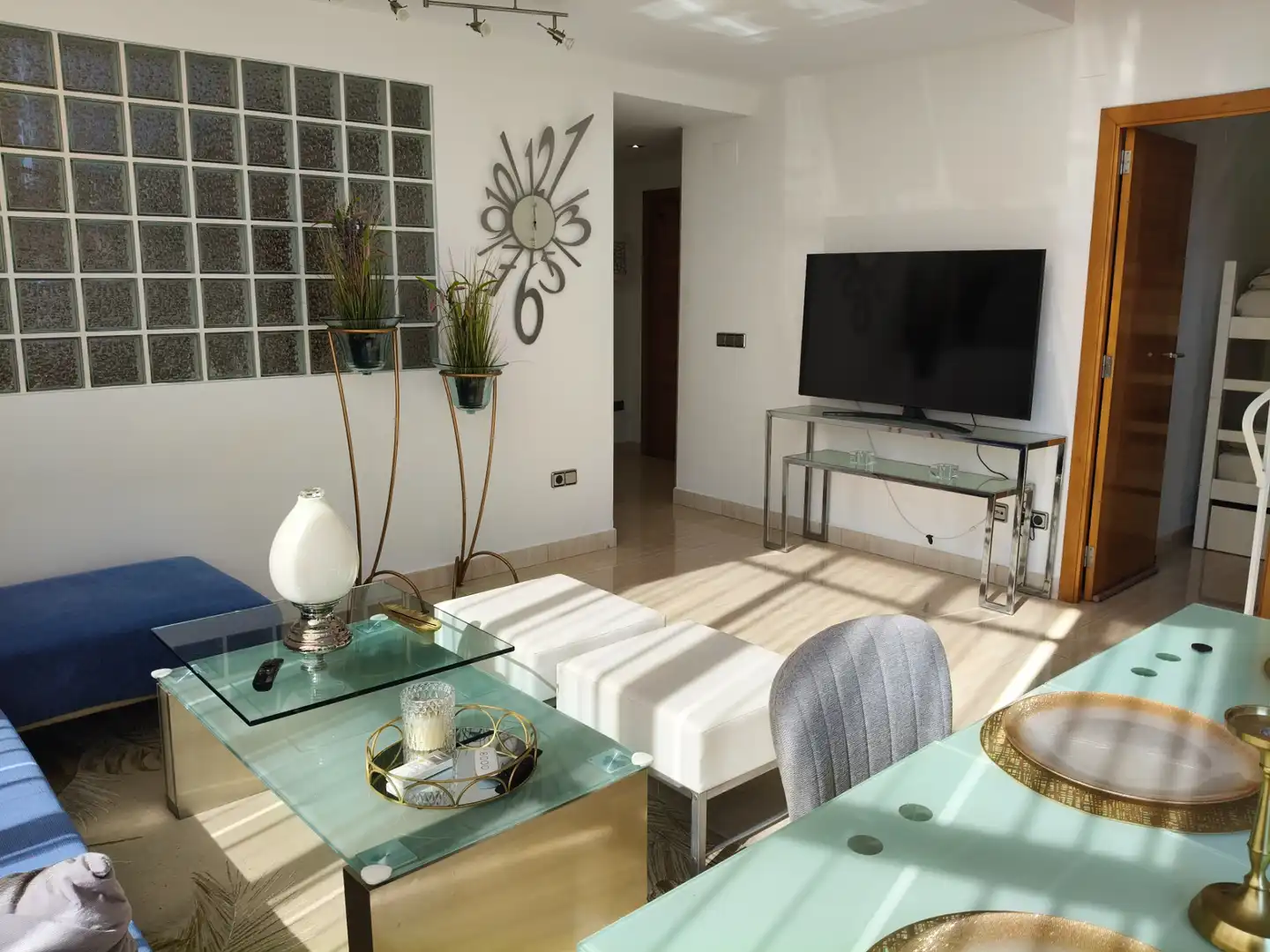 Sala de estar de Ático en venta en Gandia con Aire acondicionado, Terraza y Amueblado