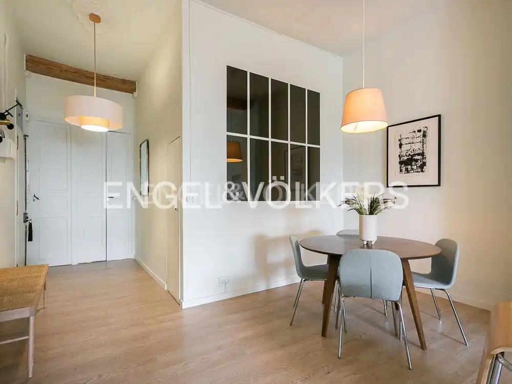 Esszimmer von Wohnung zur Miete in Valencia mit Klimaanlage, Heizung und Parkett