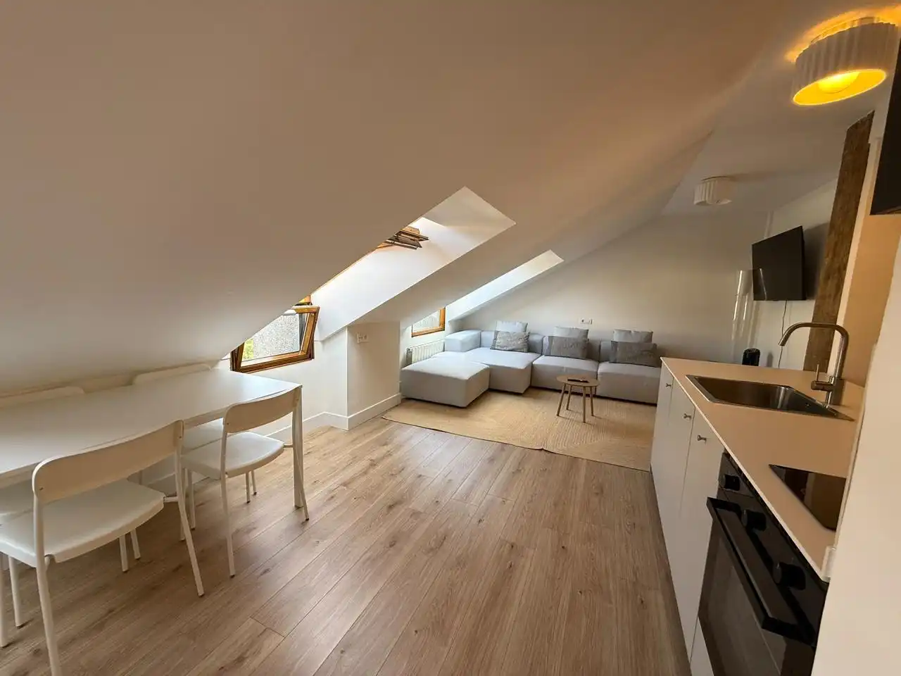 Living room of Flat for sale in Castro-Urdiales  with Heating, Parquet flooring and Storage room