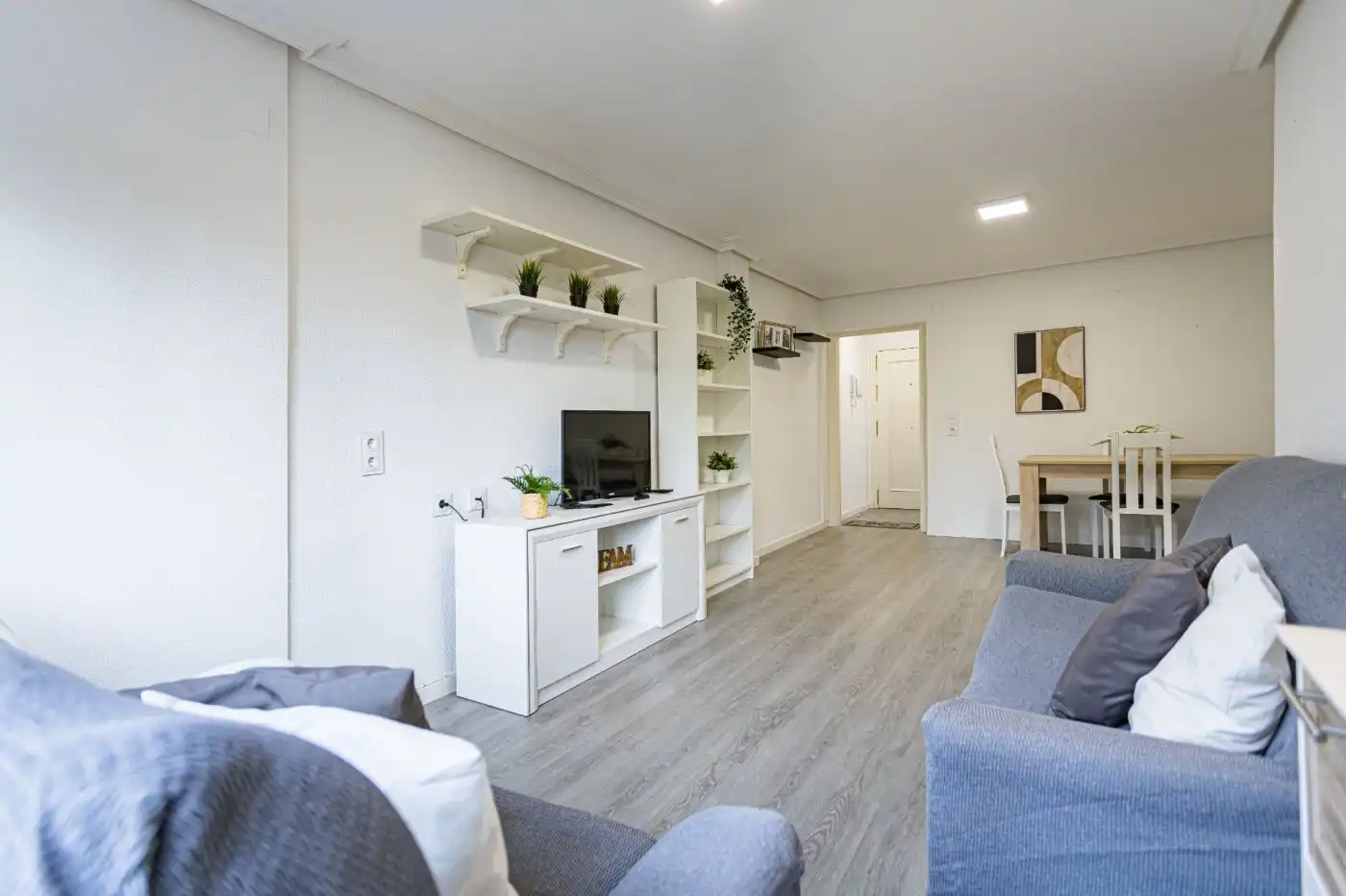 Living room of Flat for sale in Murcia  with Air Conditioner, Heating and Furnished