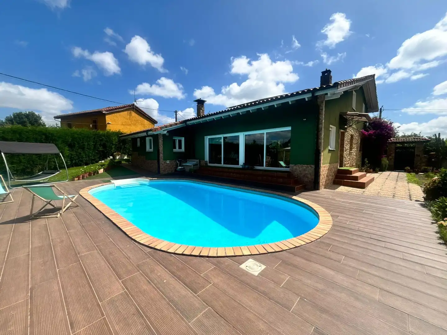 Swimming pool of Houses for sale in Langreo  with Heating, Private garden and Terrace