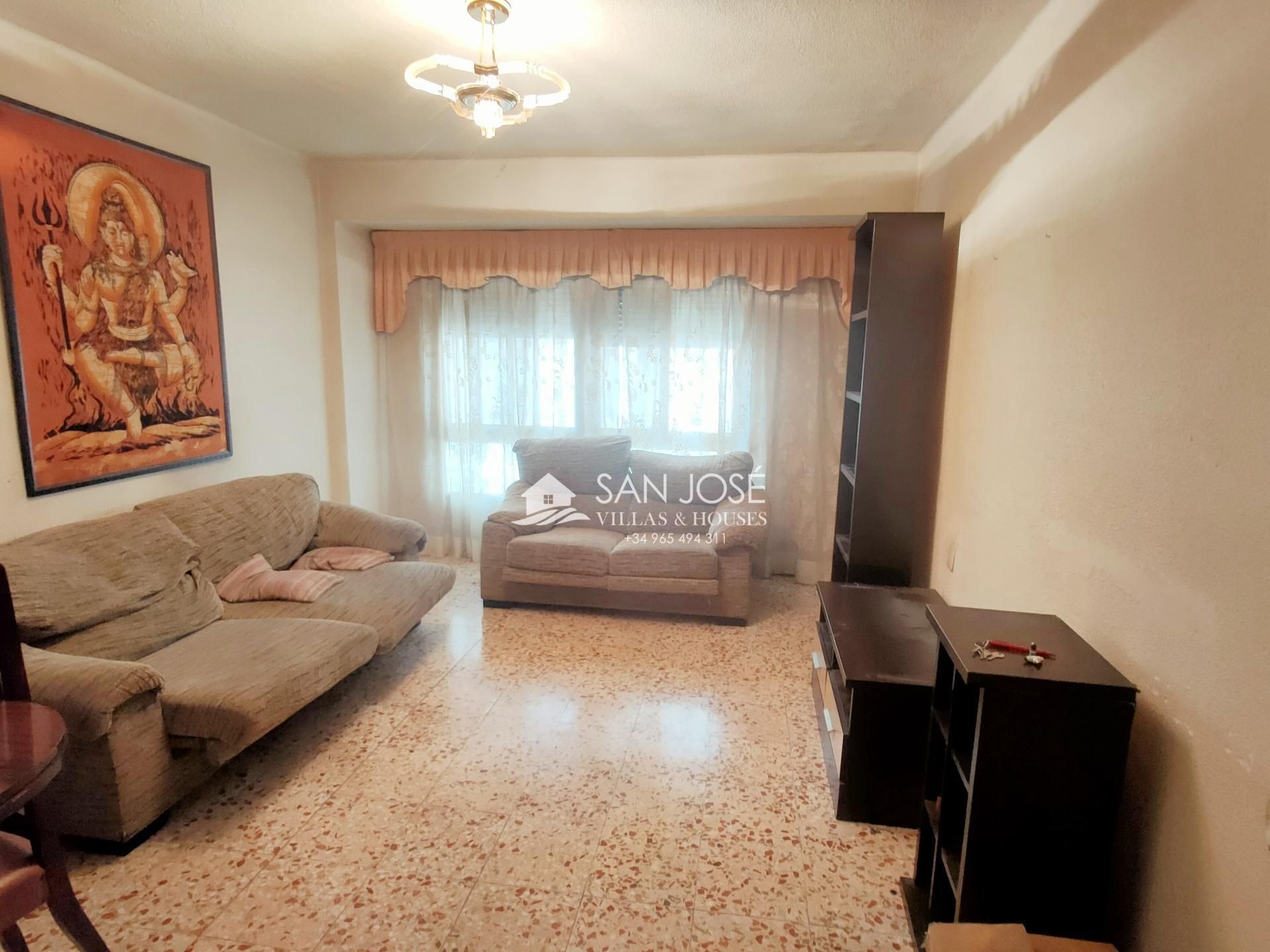 Living room of Flat for sale in Aspe  with Terrace and Balcony