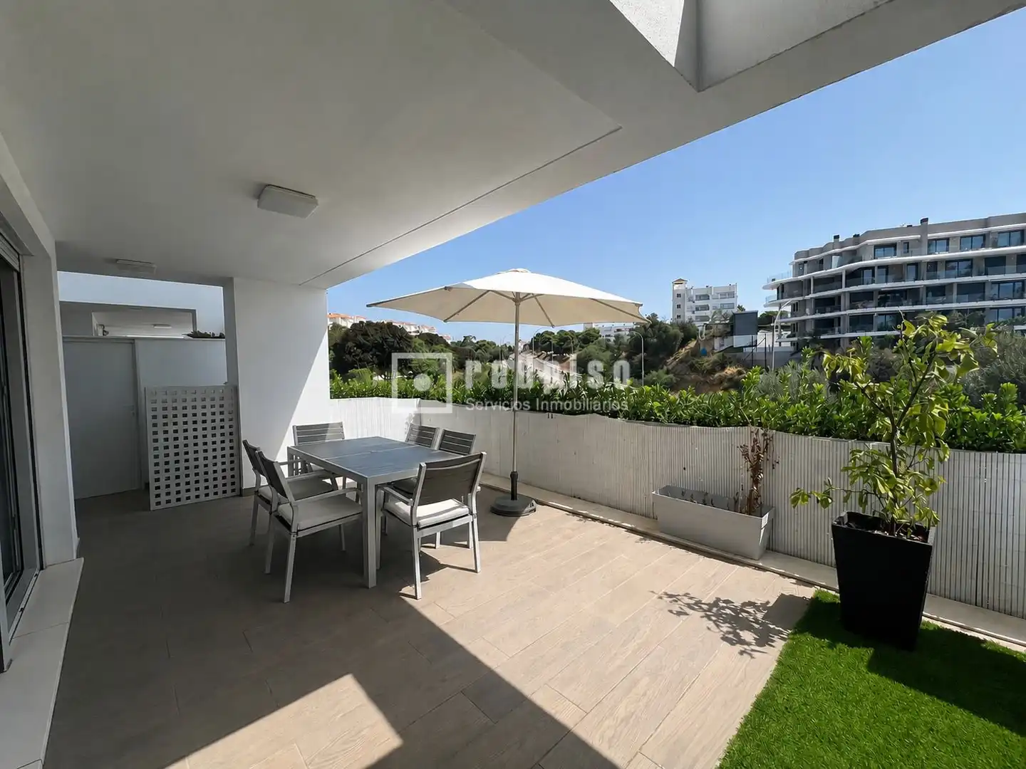 Terrace of Flat for rent in Torremolinos  with Air Conditioner, Heating and Private garden
