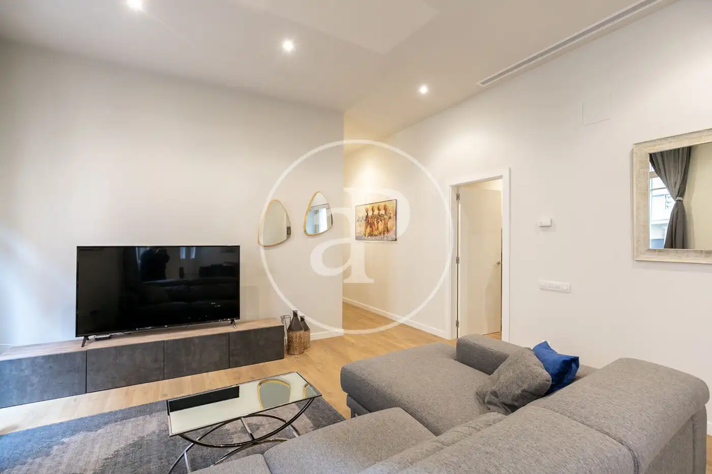 Wohnzimmer von Wohnung zum Verkauf in Barcelona mit Klimaanlage, Heizung und Möbliert