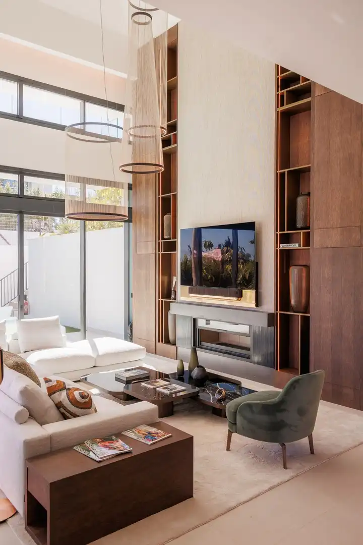 Sala de estar de Casa o chalet en venta en Marbella con Aire acondicionado, Jardín privado y Terraza