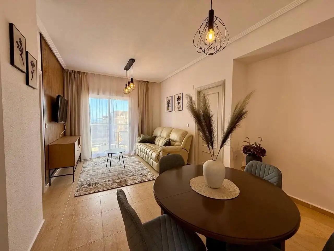 Sala de estar de Apartamento en venta en Guardamar del Segura con Aire acondicionado, Jardín privado y Terraza