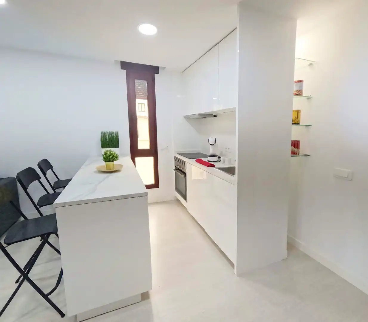 Kitchen of Flat for sale in Santa Cruz de Tenerife  with Air Conditioner, Parquet flooring and Storage room