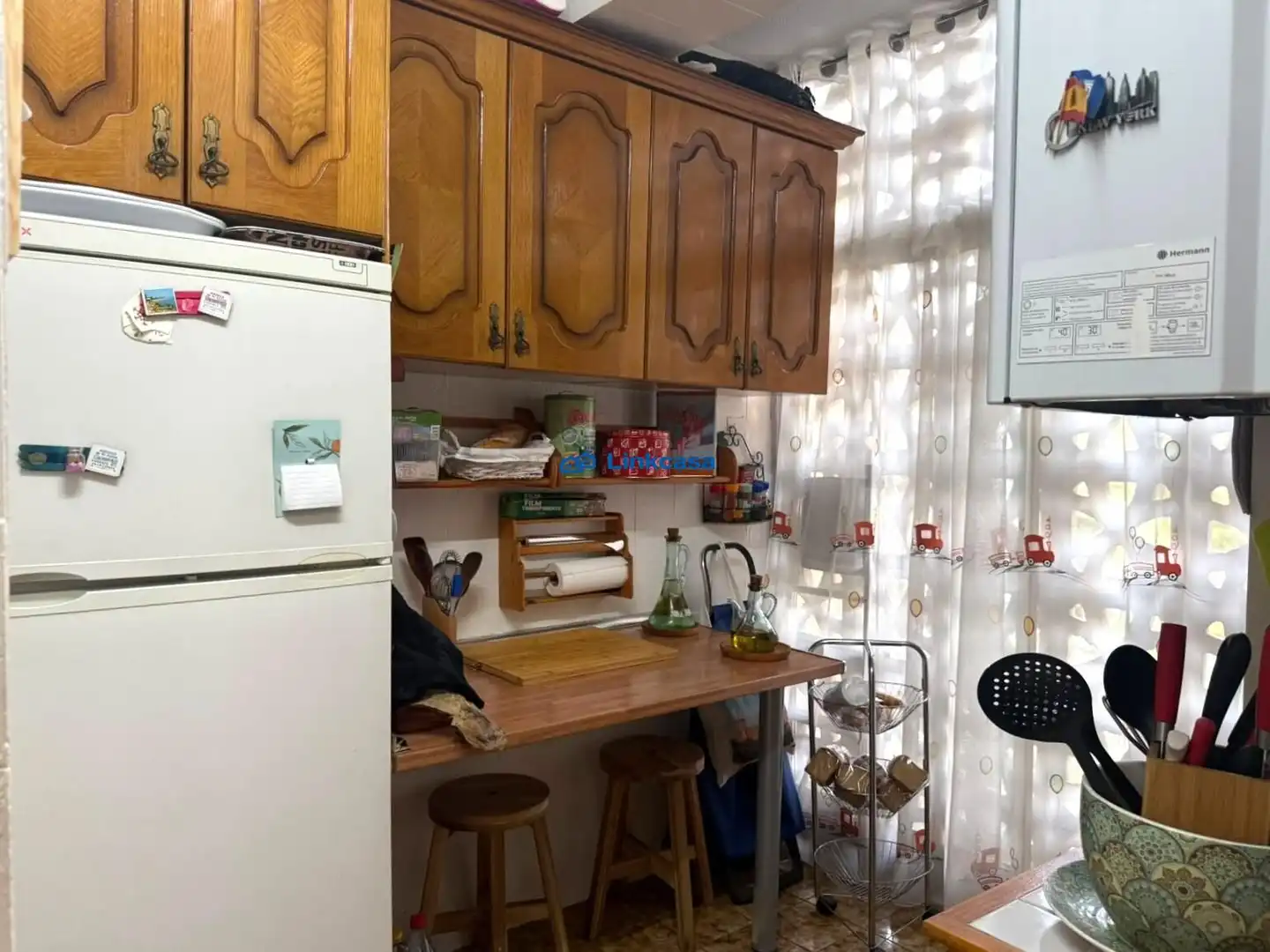 Kitchen of Flat for sale in Madrid  with Air Conditioner, Heating and Private garden