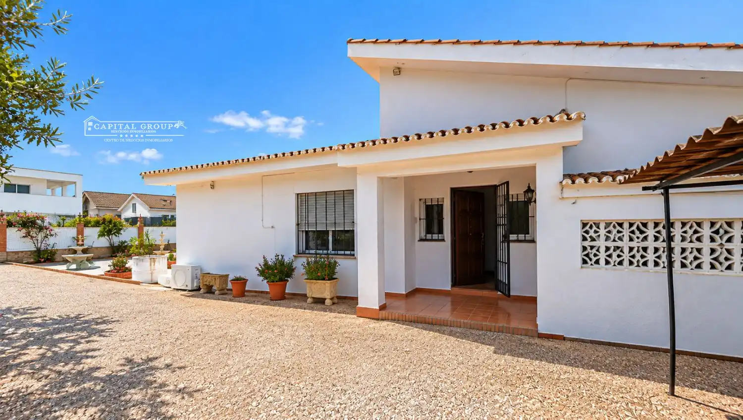 Exterior view of Houses for sale in Punta Umbría  with Private garden, Terrace and Furnished