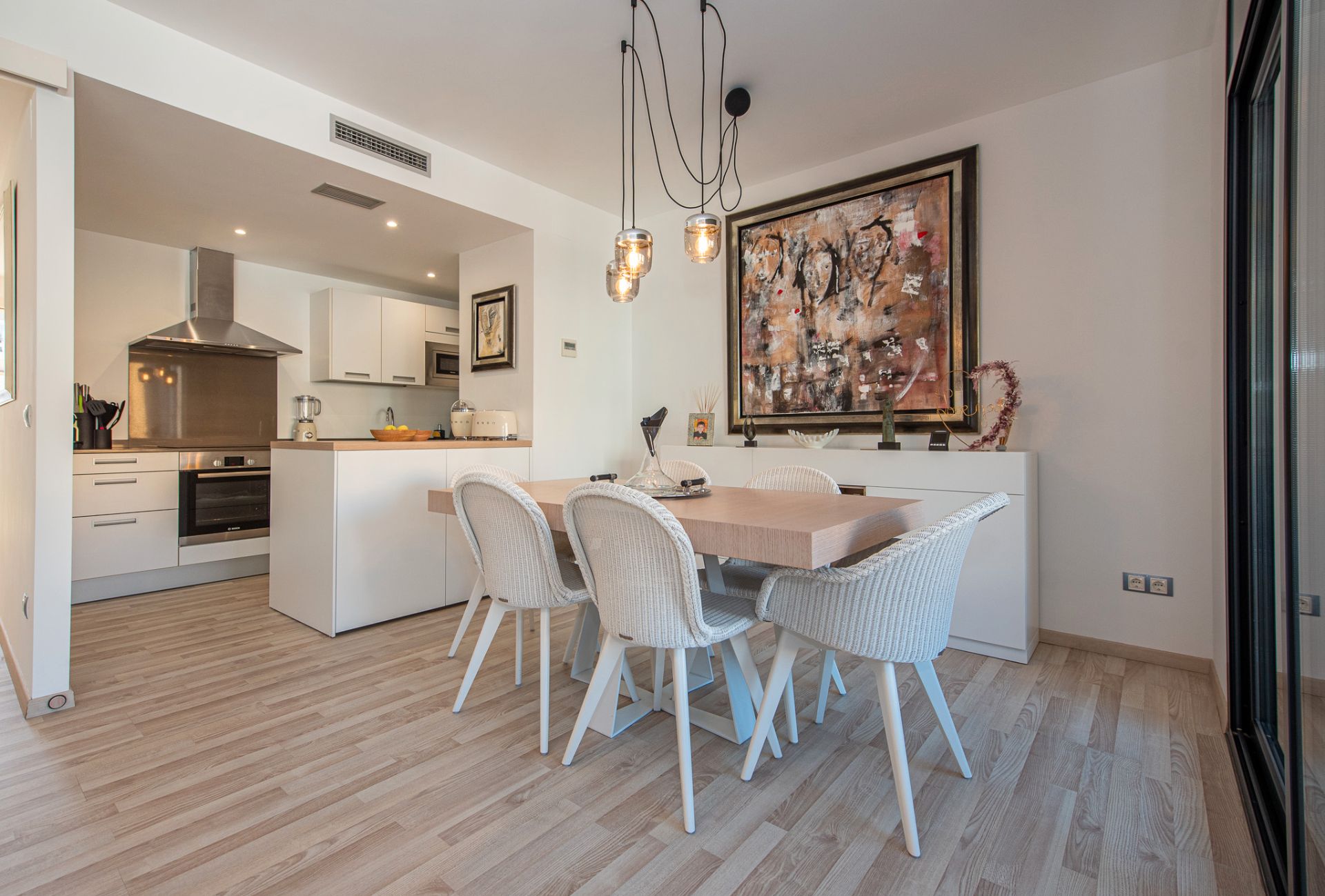 Dining room of Flat for sale in Castell-Platja d'Aro  with Air Conditioner, Heating and Private garden