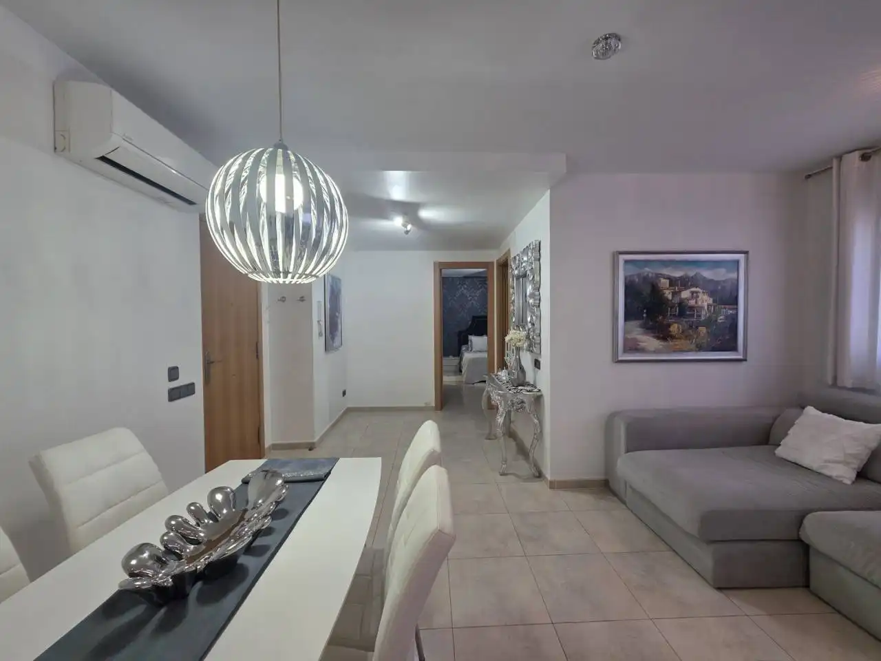 Sala d'estar de Apartament en venda en Manresa amb Aire condicionat, Calefacció i Moblat